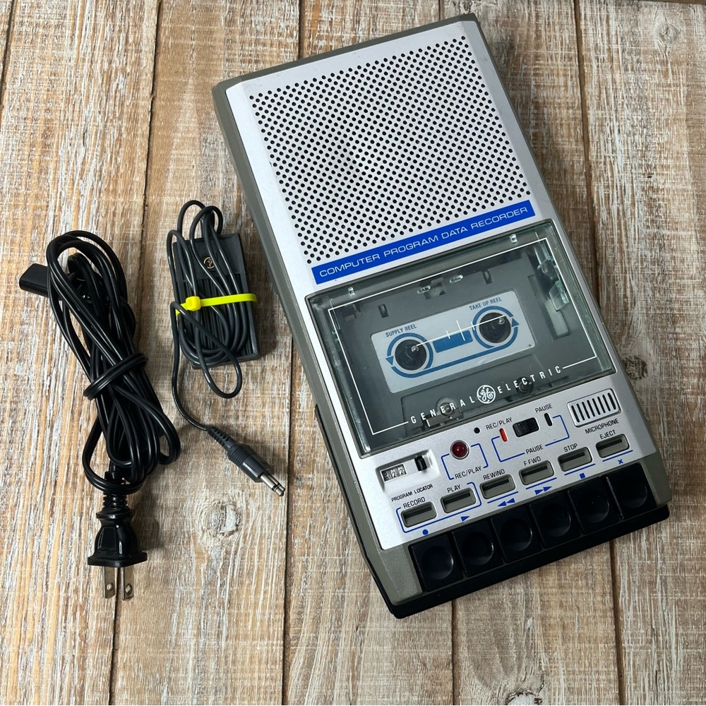 Vintage GE 3-5158 Computer Program Data Recorder Cassette Player For Old PC